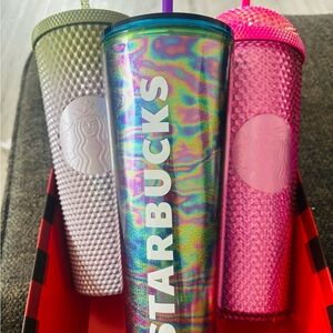 Starbucks Vibrant Tumbler Trio - Pink, Purple, Gray
